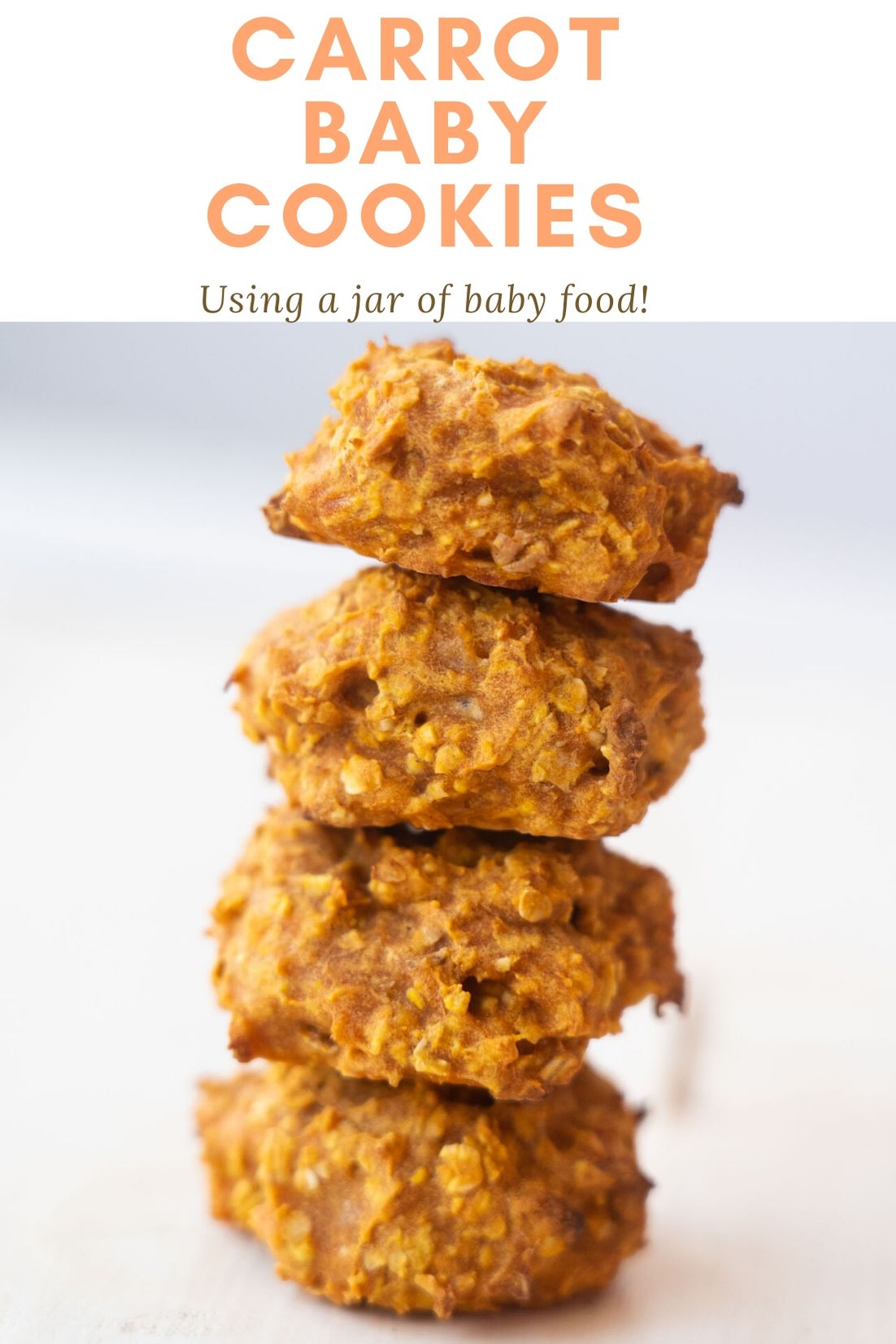 Carrot Baby Cookies Using Baby Food - Brooklyn Farm Girl