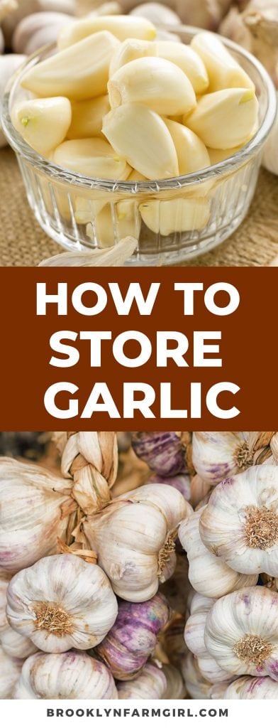 Here's the best ways on how to store garlic to make it last for months.  Includes tips on how to store peeled garlic, how to freeze garlic, and recipes you can make.   