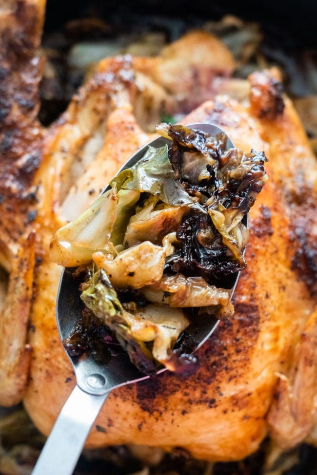 Oven Roasted Whole Chicken with Cabbage Brooklyn Farm Girl