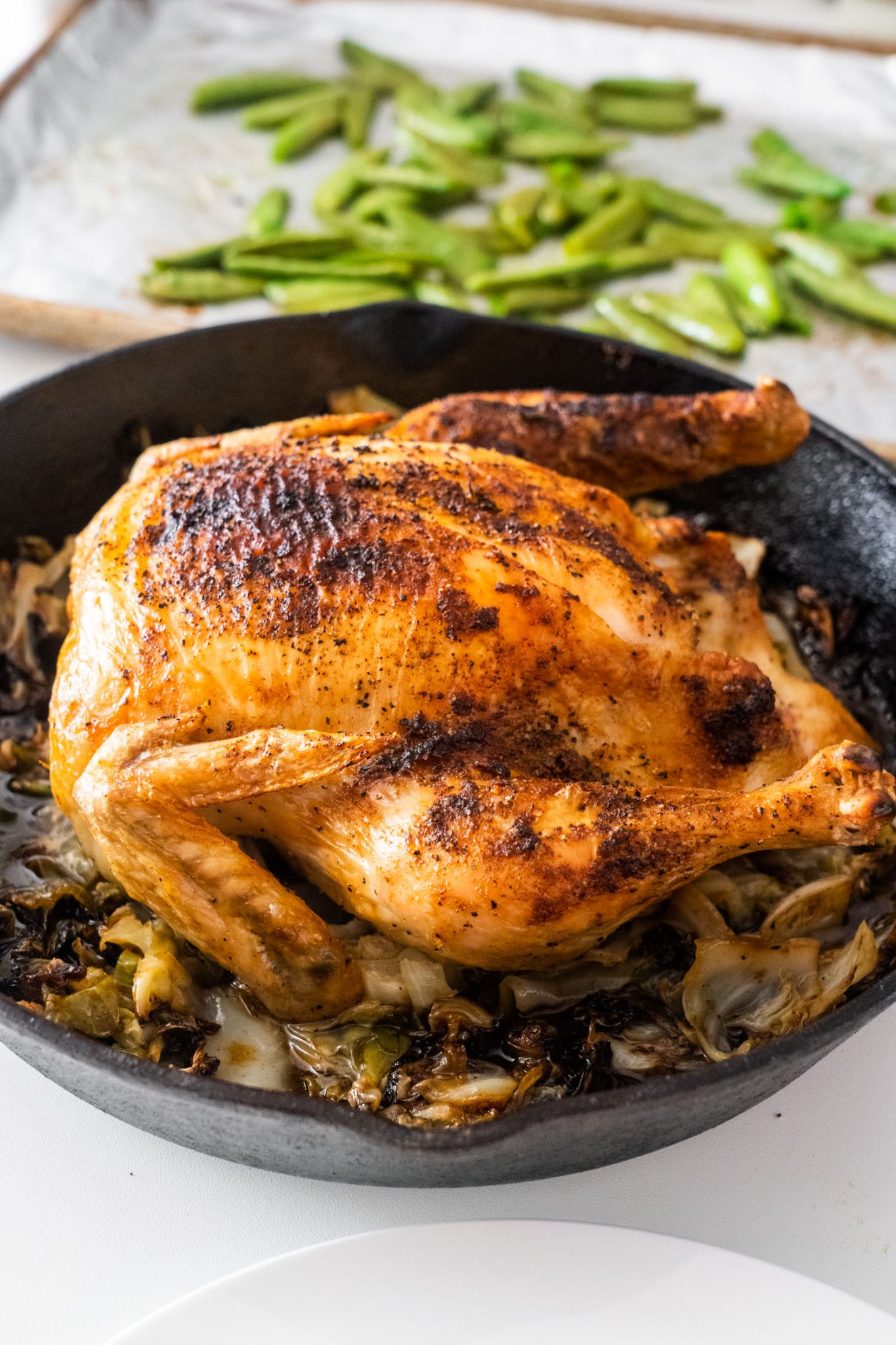 Oven Roasted Whole Chicken with Cabbage Brooklyn Farm Girl