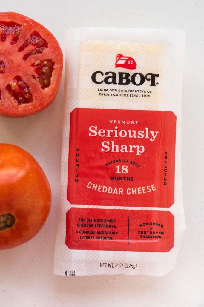 block of cabot seriously sharp cheese