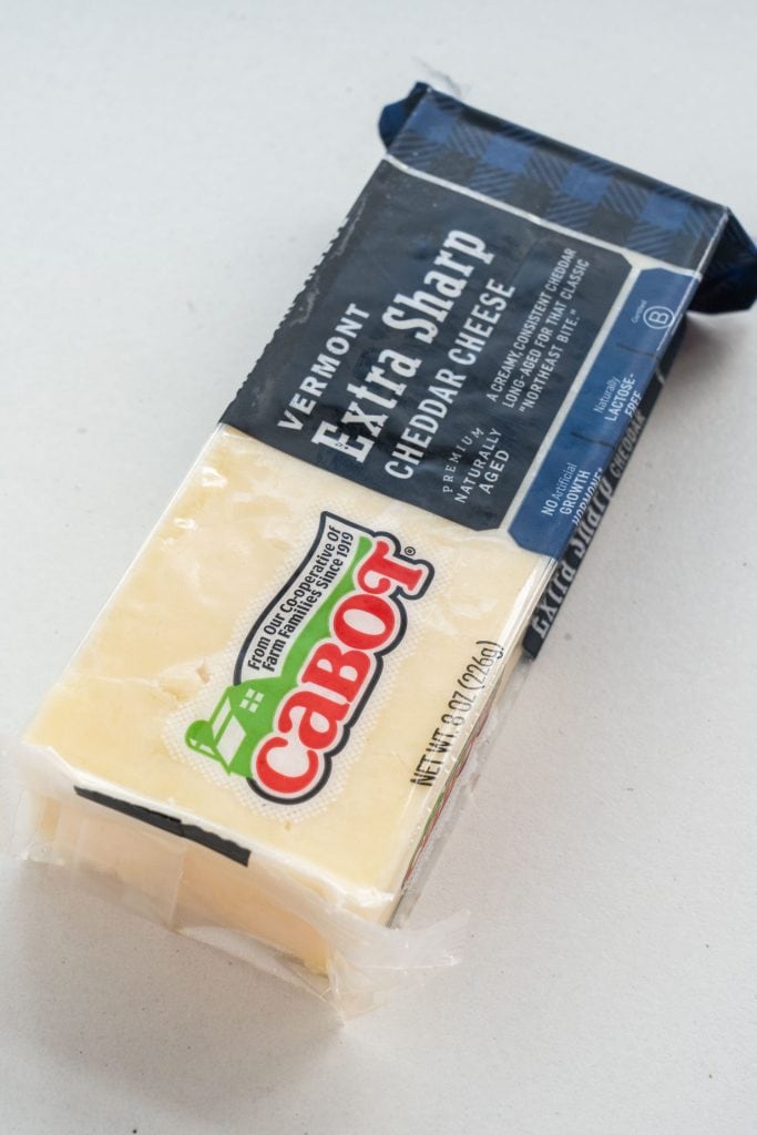 bar of cabot extra sharp cheddar cheese