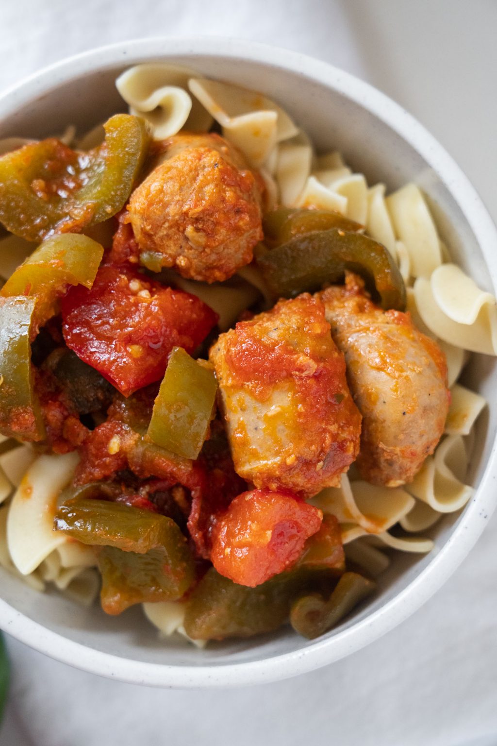 Slow Cooker Sausage and Green Peppers Brooklyn Farm Girl