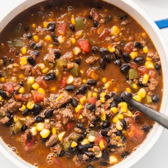 Stovetop Taco Soup - Brooklyn Farm Girl