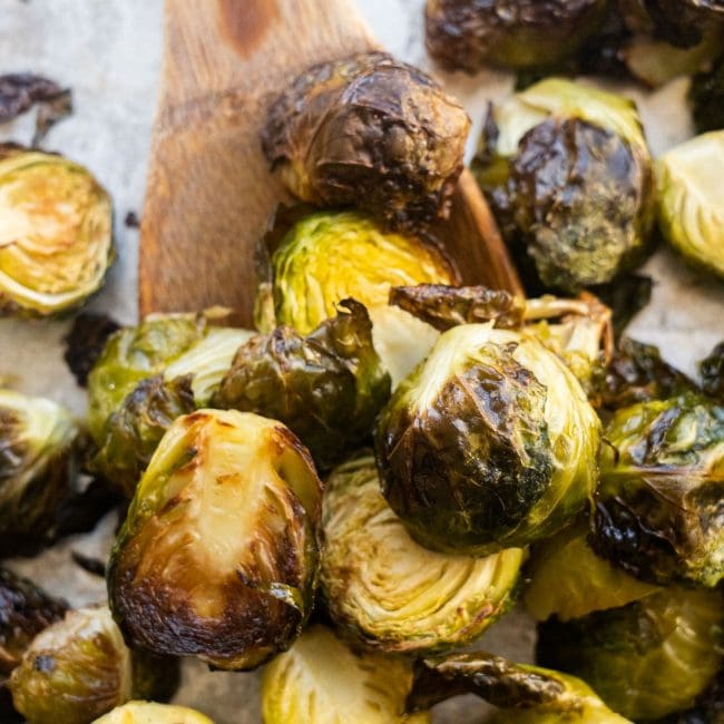 How to Cook Brussels Sprouts in the Oven (so crispy) Brooklyn Farm Girl