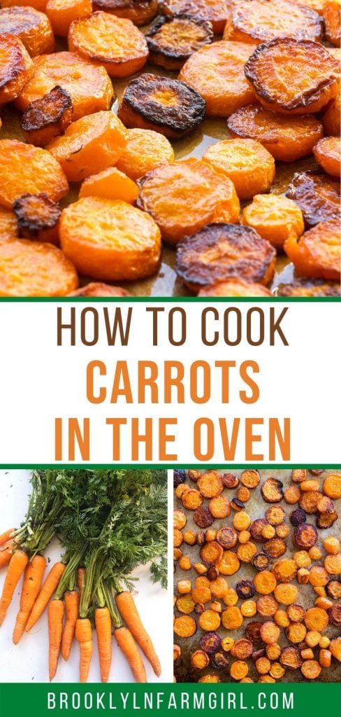 Easy step-by-step instructions on how to cook carrots in the oven.  This 30 minute recipe makes delicious crispy roasted carrots! My daughter calls them candy carrots because they're so sweet!