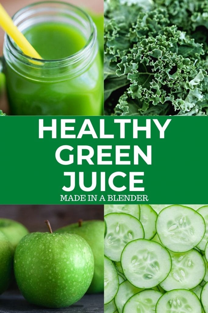 Healthy Green recipe made in a blender, perfect for when you need a detox. This refreshing drink is made with apples, kale, celery, cucumber, grapes and lime.  I love this juice for breakfast, snack or post workout.  