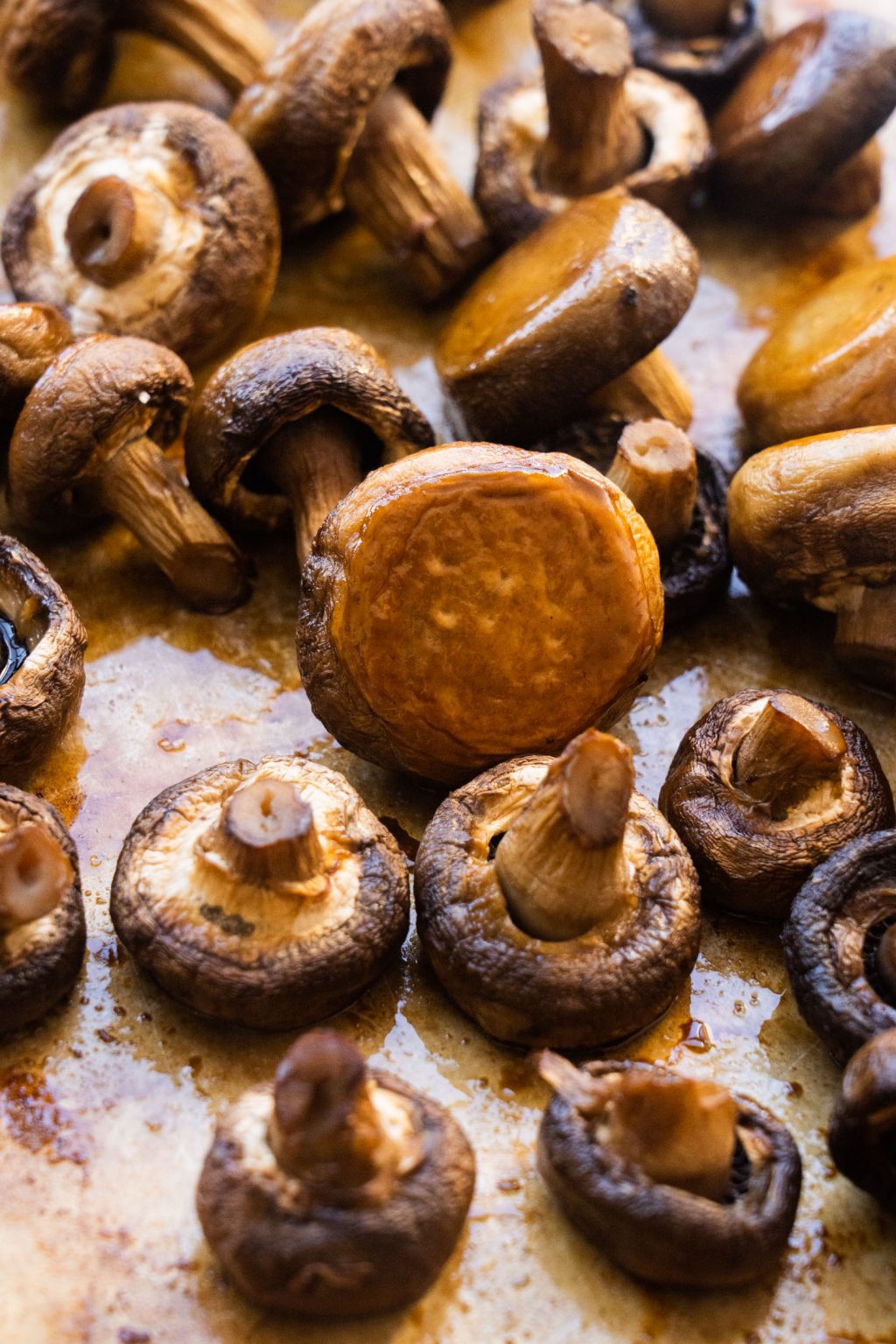 Juicy Roasted Mushrooms - Brooklyn Farm Girl