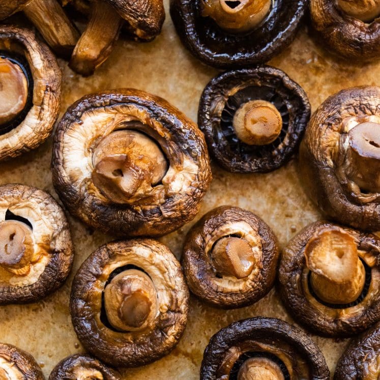 Juicy Roasted Mushrooms - Brooklyn Farm Girl