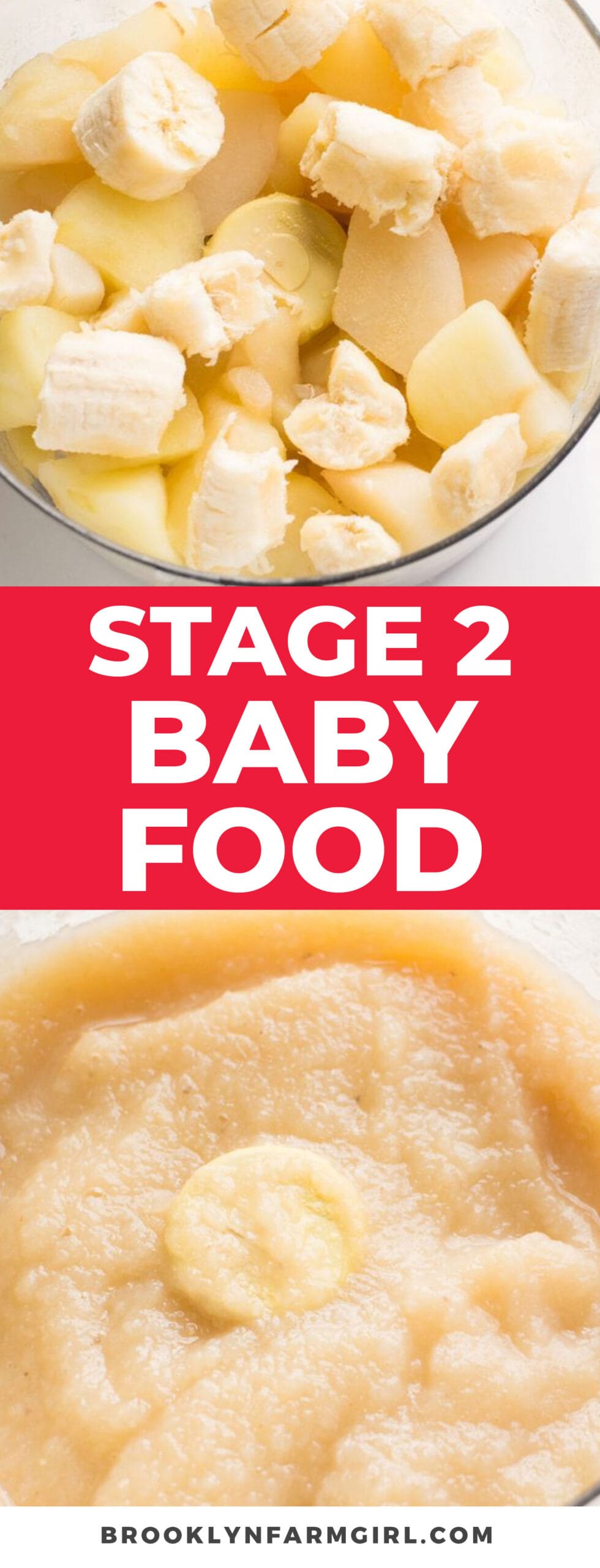 Apple, Pear and Banana Baby Food Recipe Brooklyn Farm Girl
