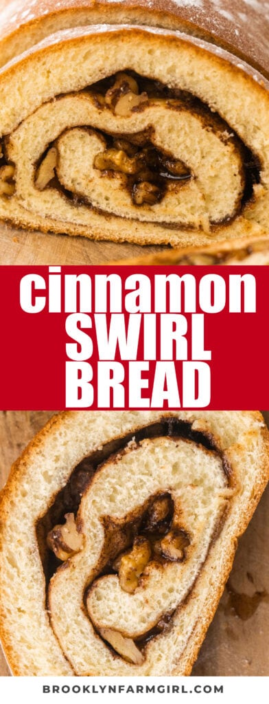 Easy to make Cinnamon Swirl Bread recipe made in the bread machine or stand mixer.  This homemade bread is soft with swirls of gooey cinnamon sugar mixed in.  