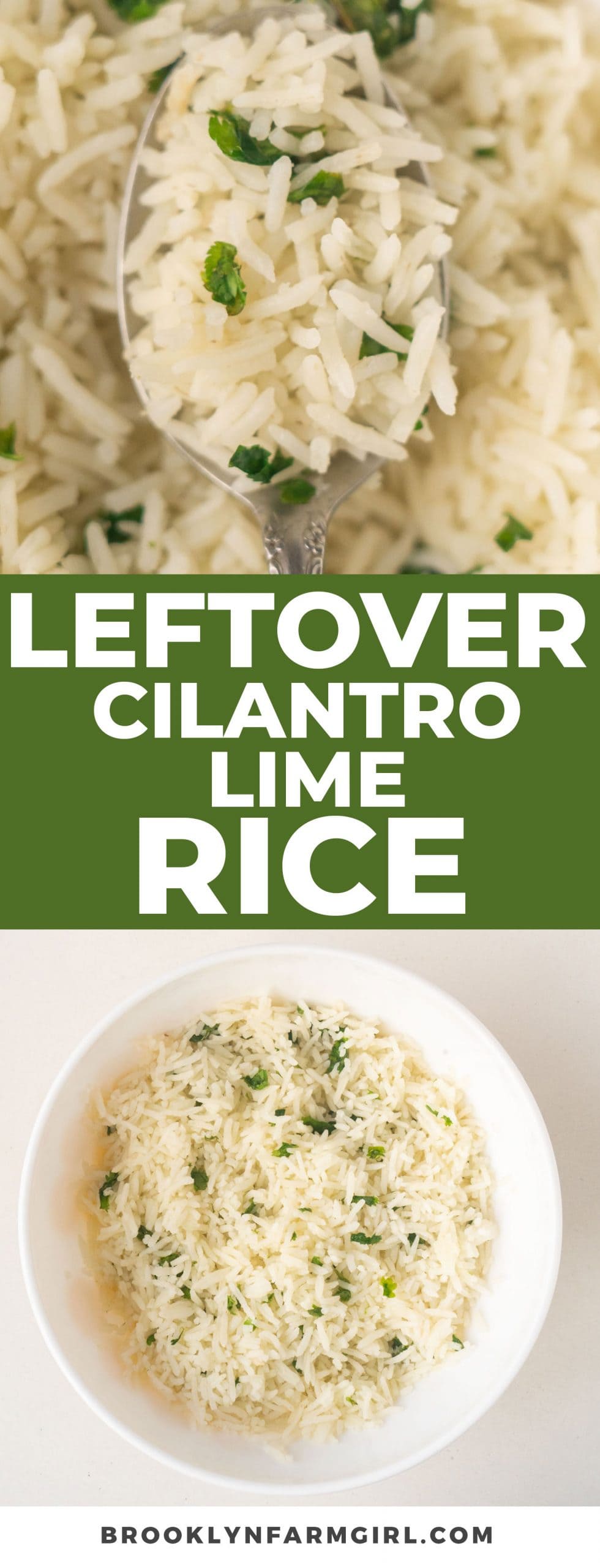 Leftover Cilantro Lime Rice - Brooklyn Farm Girl
