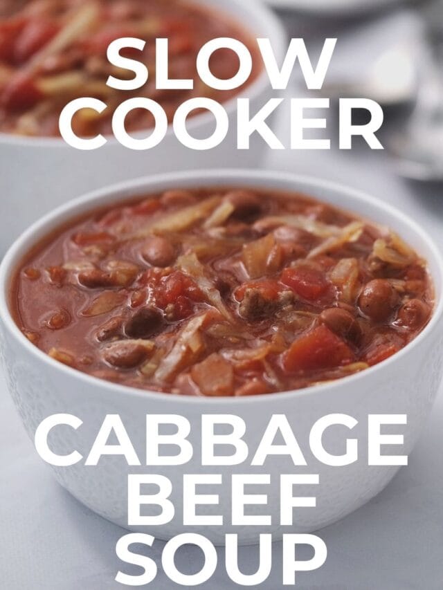 Crockpot Cabbage Beef Soup - Brooklyn Farm Girl