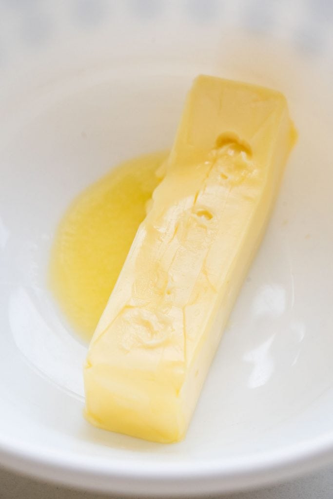 softened butter in bowl