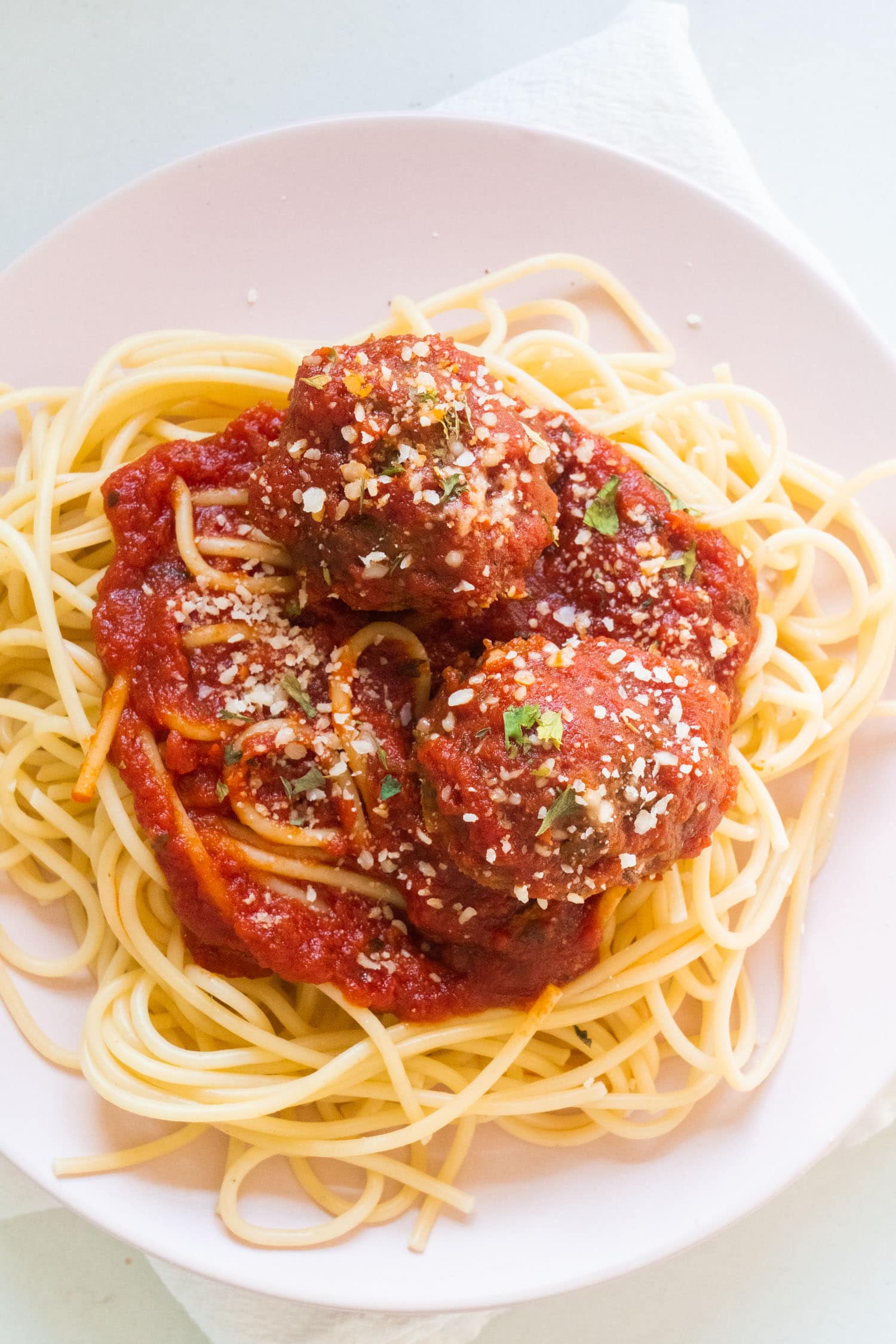 Slow Cooker Meatballs with Spaghetti Brooklyn Farm Girl