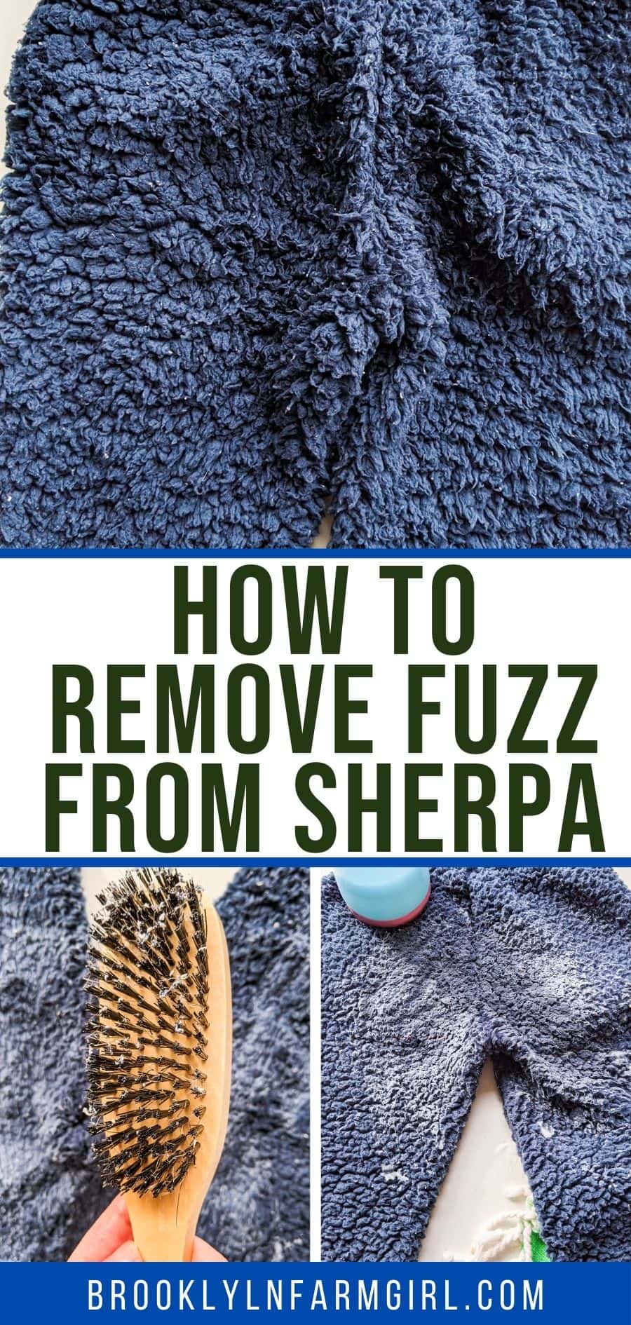 How to Remove Fuzzies from Sherpa Brooklyn Farm Girl