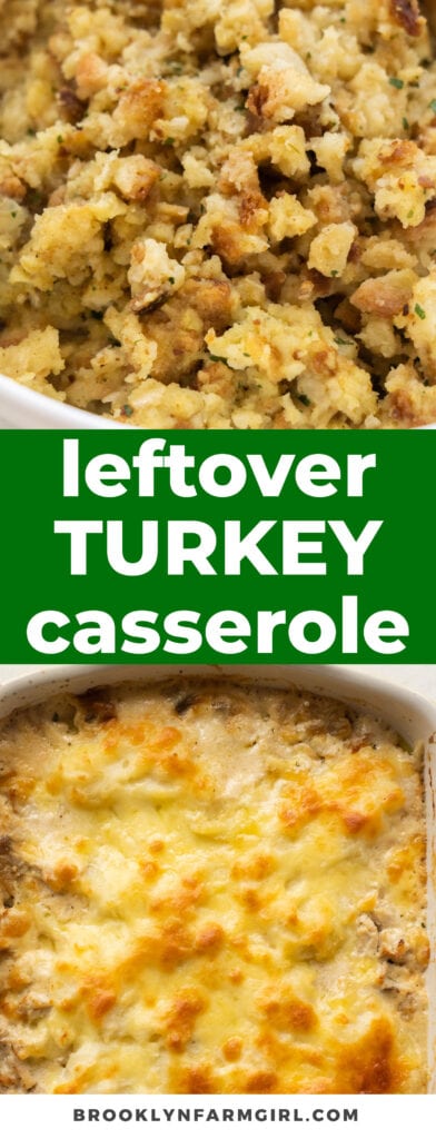 This ​​Leftover Thanksgiving Turkey Casserole is the best way to use up your holiday leftovers! Made with stuffing, turkey, gravy, and mashed potatoes, this easy next-day dinner is so satisfying and ready to eat in less than an hour.