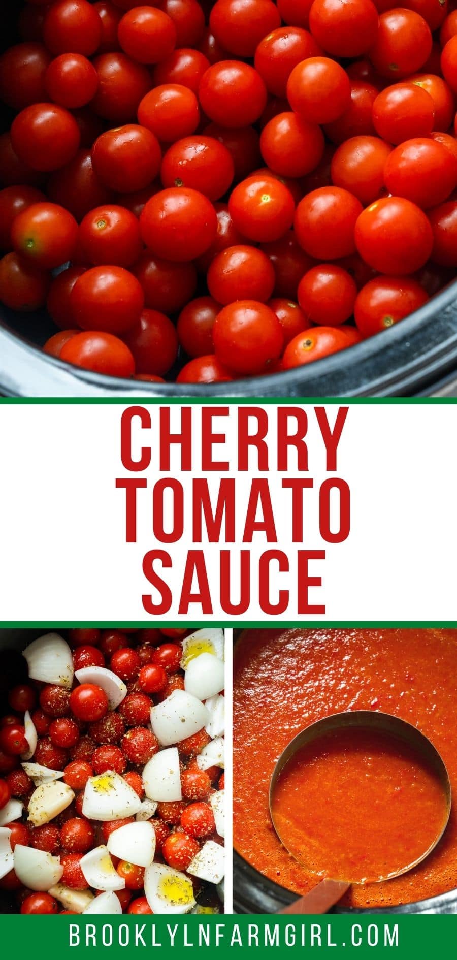 Slow Cooker Cherry Tomato Sauce - Brooklyn Farm Girl