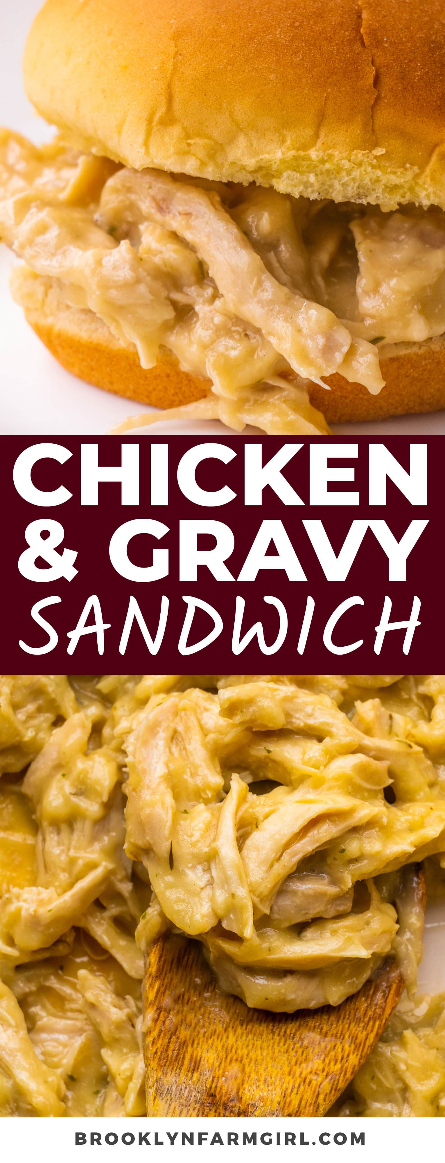 Chicken and Gravy Sandwich Brooklyn Farm Girl