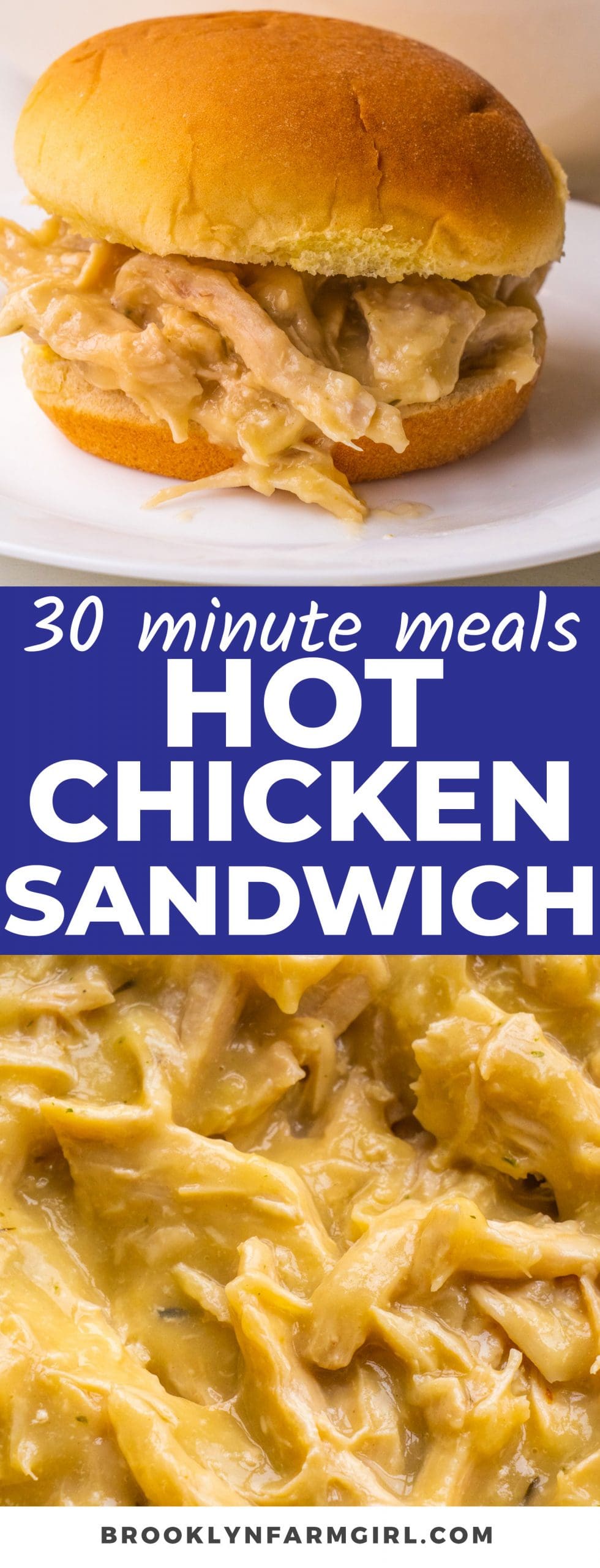 Chicken and Gravy Sandwich Brooklyn Farm Girl