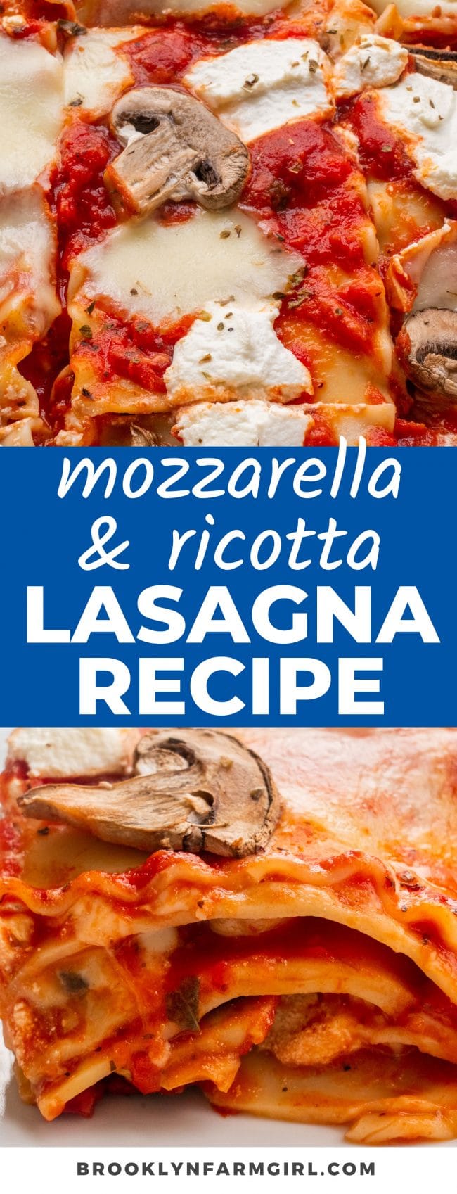 Easy Lasagna (No Meat!) - Brooklyn Farm Girl