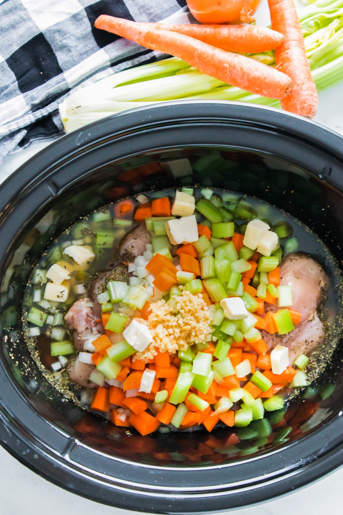 Slow Cooker Chicken and Dumplings - Brooklyn Farm Girl