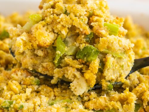 green onions in cornbread dressing Southern Cornbread Dressing
