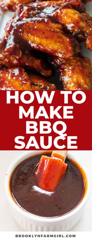Finger licking good homemade BBQ sauce made from ingredients you already have in your kitchen. Deliciously smoky, tangy, and rich, it’s the perfect sauce to use on chicken, pork, beef, baked beans, and more!