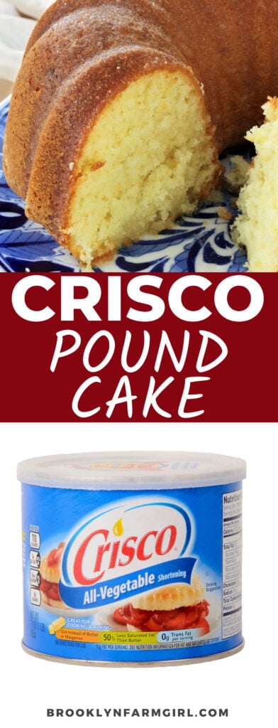 You'll love this vintage crisco pound cake recipe! The secret to a fluffy pound cake is starting with a cold oven!