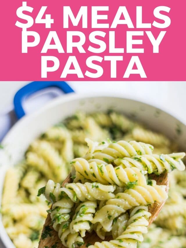 Cheap Meals Parsley Pasta Brooklyn Farm Girl