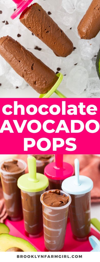 These easy-to-make, healthy, and delicious Chocolate Avocado Popsicles are the ultimate reprieve from the summer heat for kids and adults alike! Homemade chocolate fudge blended with avocado and banana to make it extra creamy and nutritious! 