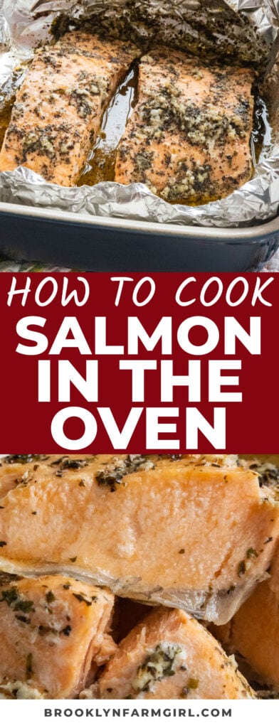 The best baked salmon recipe.   Salmon is marinated with olive oil for an hour and then baked in the oven.   Great recipe for those cooking salmon for the first time!  