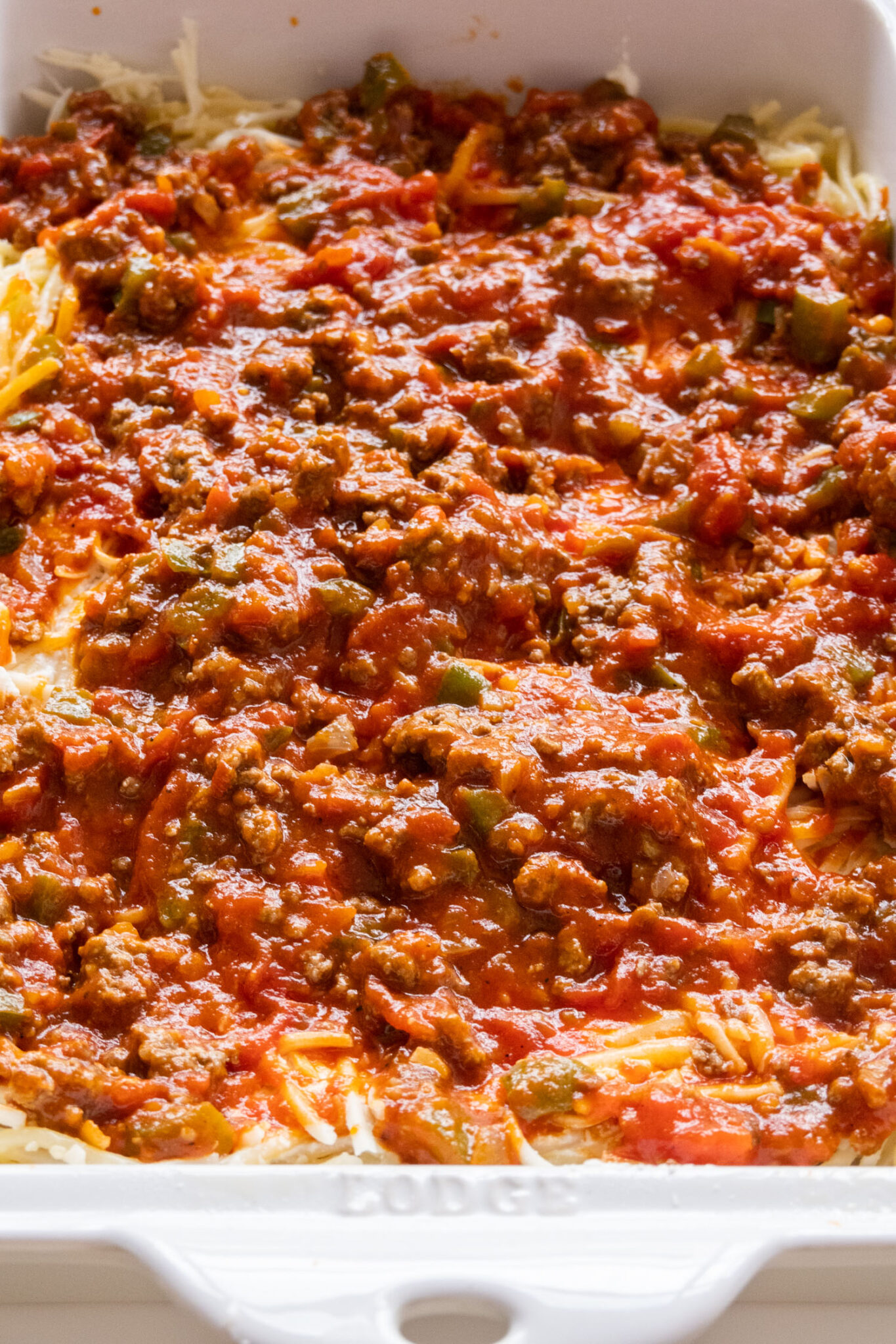 Baked Spaghetti Casserole with Ground Beef & Ricotta Brooklyn Farm Girl