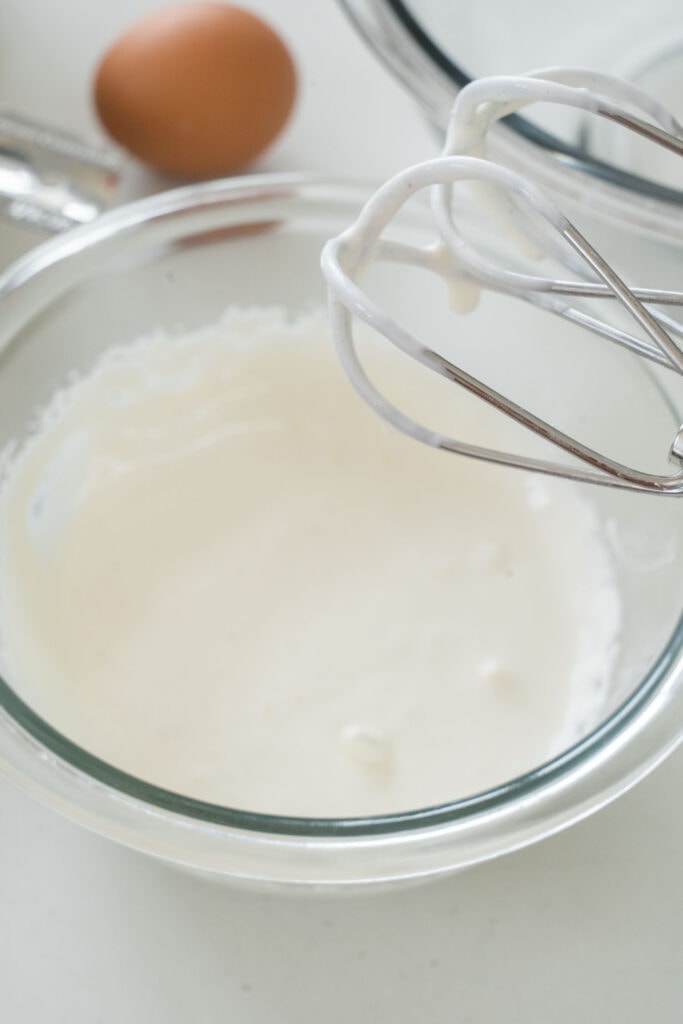 sour cream mixture in bowl.