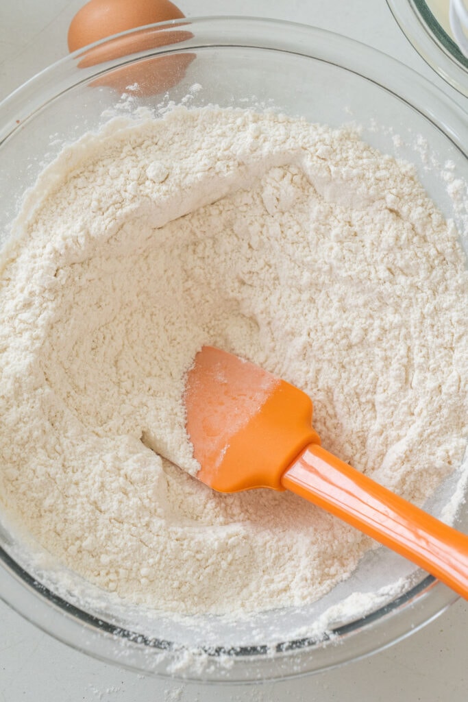 flour mixture in bowl. 