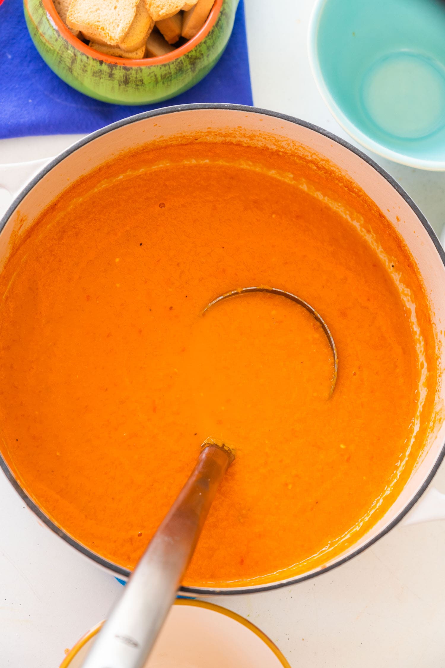 Fresh Tomato Soup from Garden Tomatoes