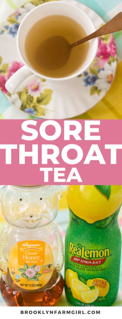 I had the most painful sore throat and nothing was working! Drink this simple tea 2-3 times in 24 hours and your sore throat will feel SO MUCH better! All you need is water, honey and lemon juice!