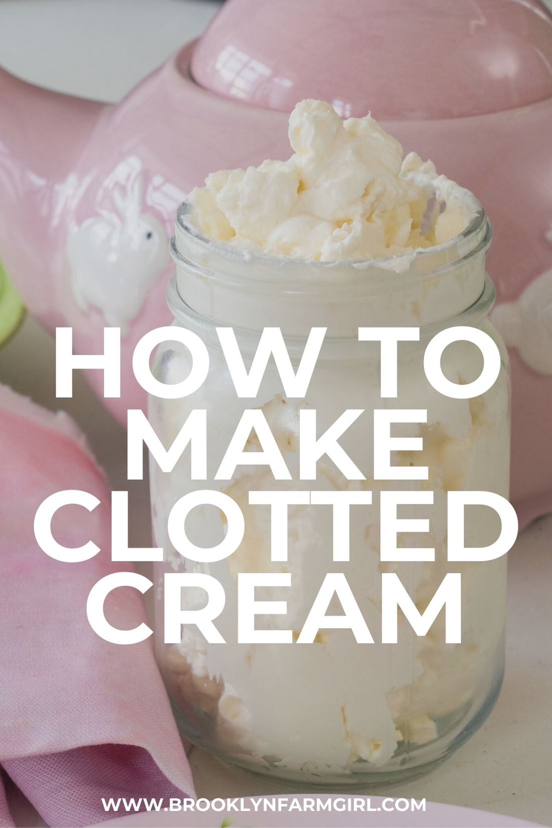 Quick 5 Minute Clotted Cream Recipe Brooklyn Farm Girl   How To Make Clotted Cream 3 