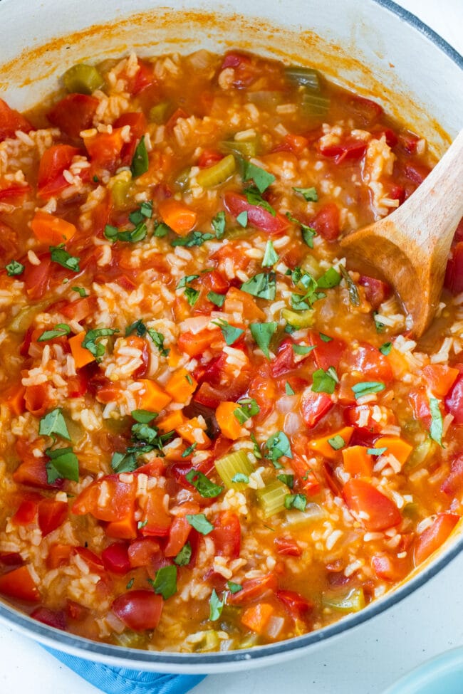 Tomato Rice Soup - Brooklyn Farm Girl