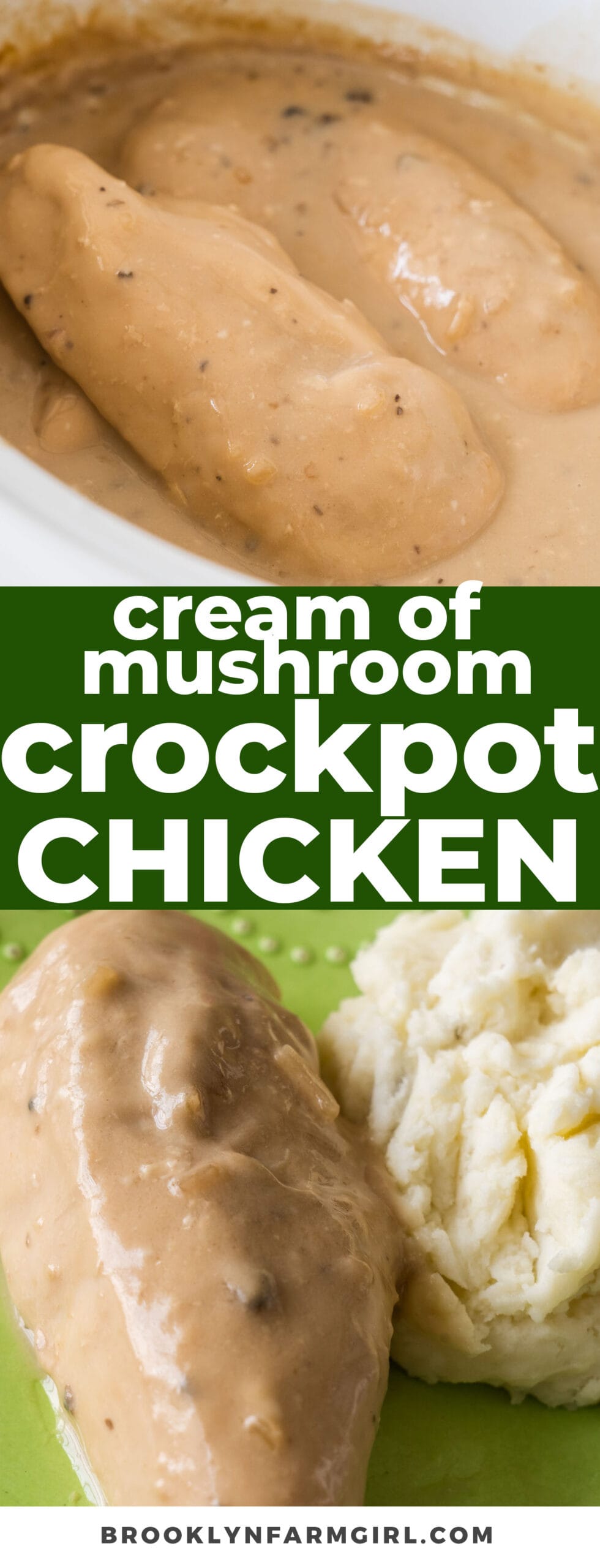 Crockpot Chicken With Cream of Mushroom Soup Brooklyn Farm Girl