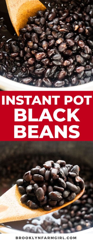 How to make perfect black beans in the instant pot in 30 minutes. No soaking of the beans required so it's easy and quick! Includes freezing directions if you want to make a couple batches.