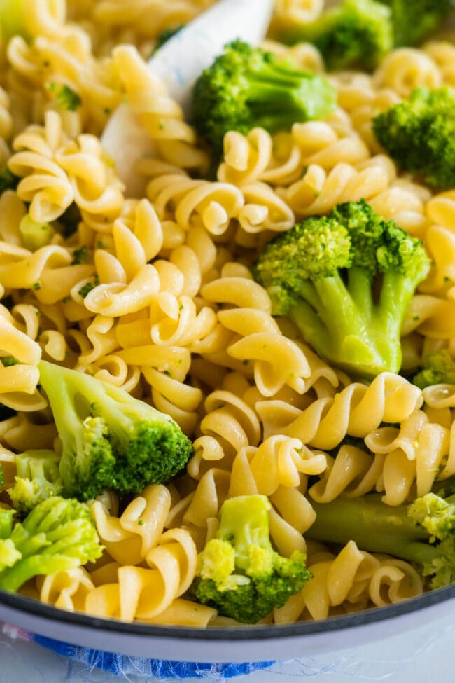 Butter Garlic Pasta with Broccoli - Brooklyn Farm Girl