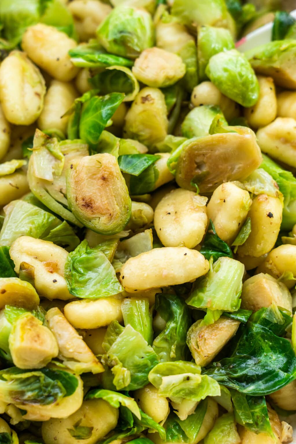 Brussels Sprouts, Cherry Tomatoes and Gnocchi Brooklyn Farm Girl