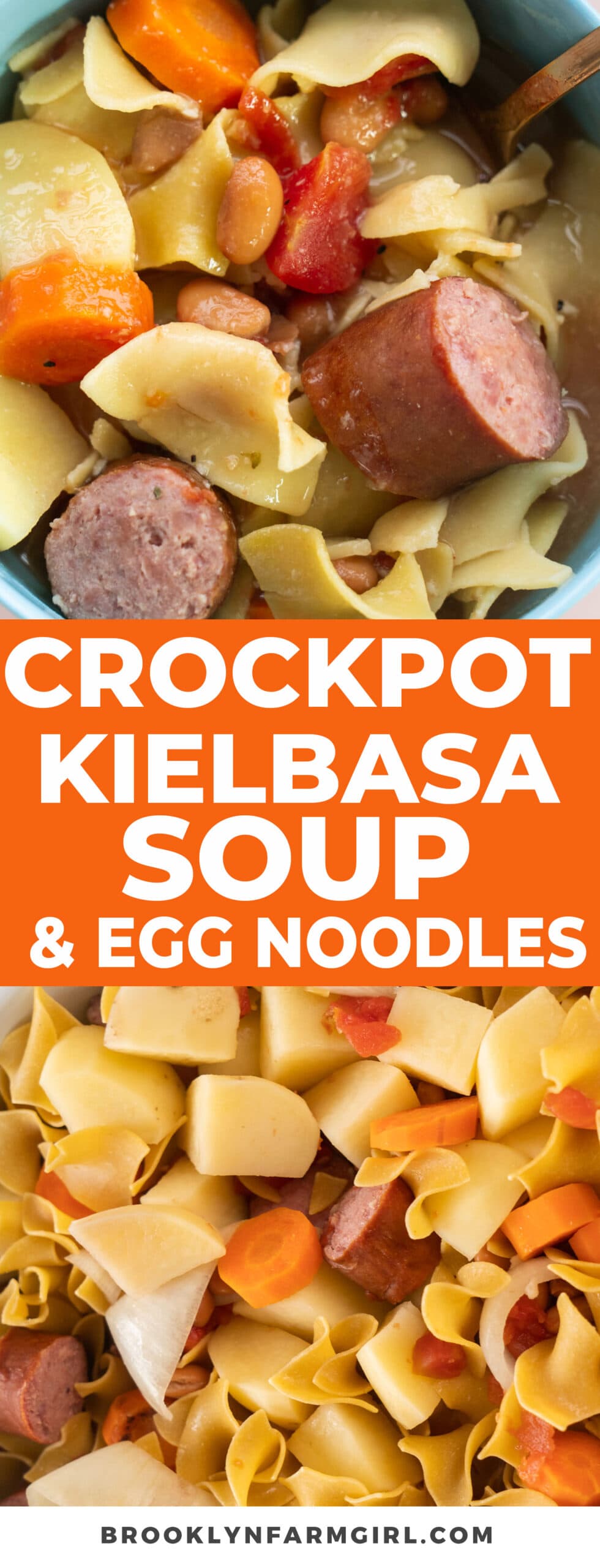 Crockpot Kielbasa Soup with Egg Noodles Brooklyn Farm Girl