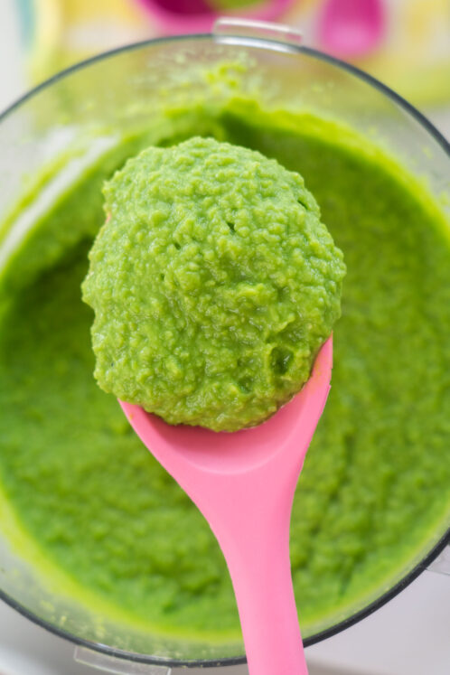 Homemade Pea Baby Food - Brooklyn Farm Girl