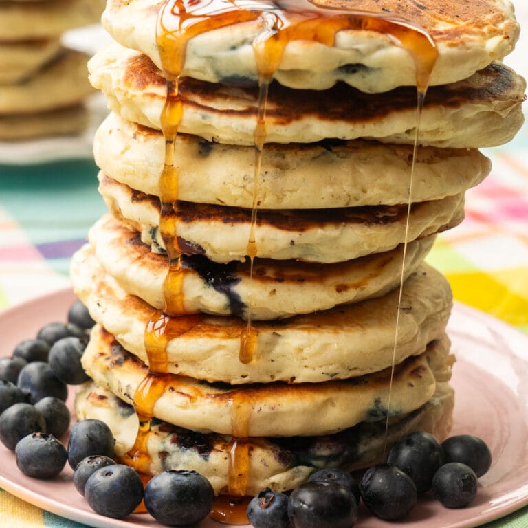 Blueberry Pancakes (so fluffy!) Brooklyn Farm Girl