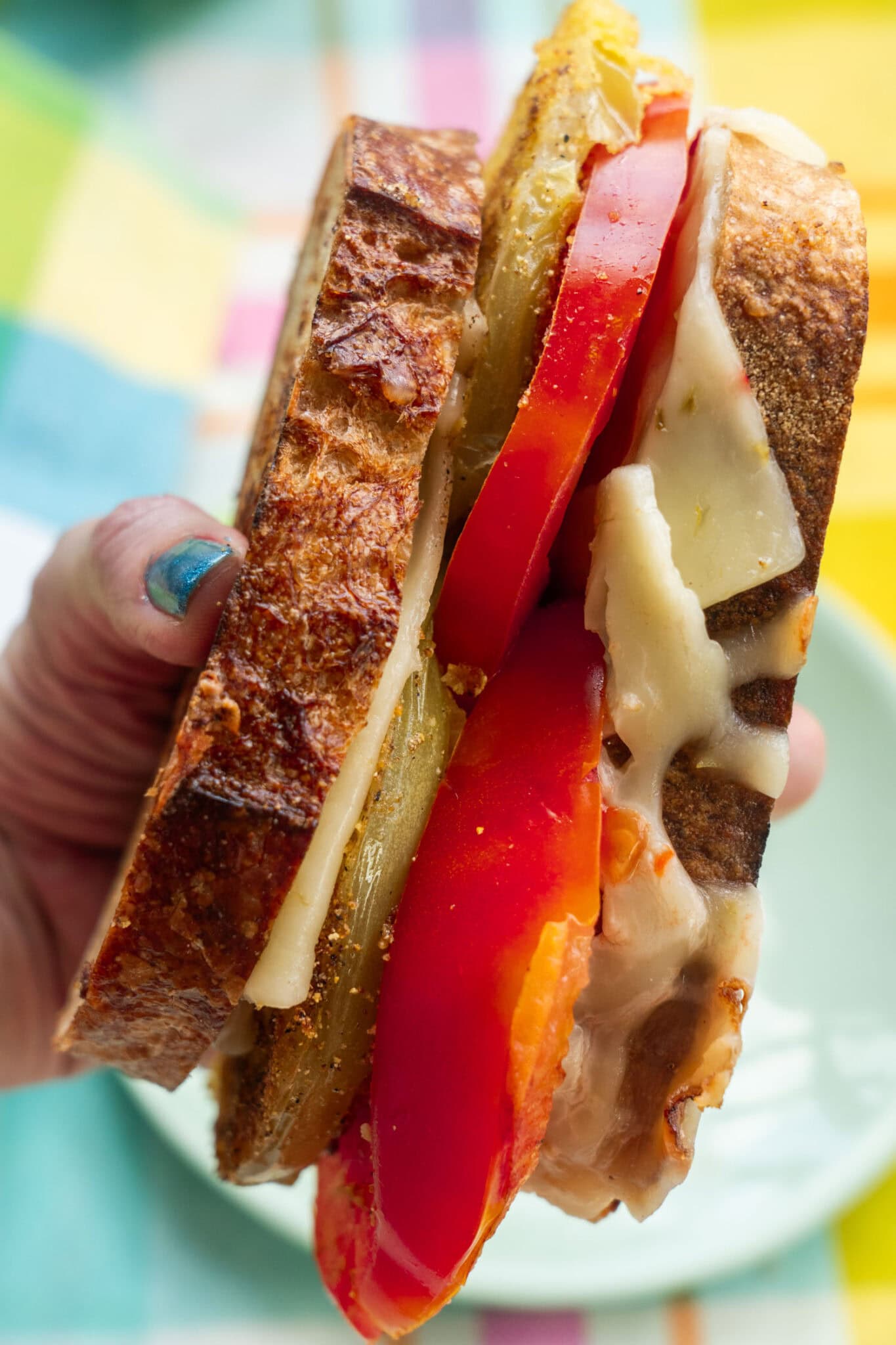 Quick Fried Green Tomato Sandwich (No Bacon!) Brooklyn Farm Girl