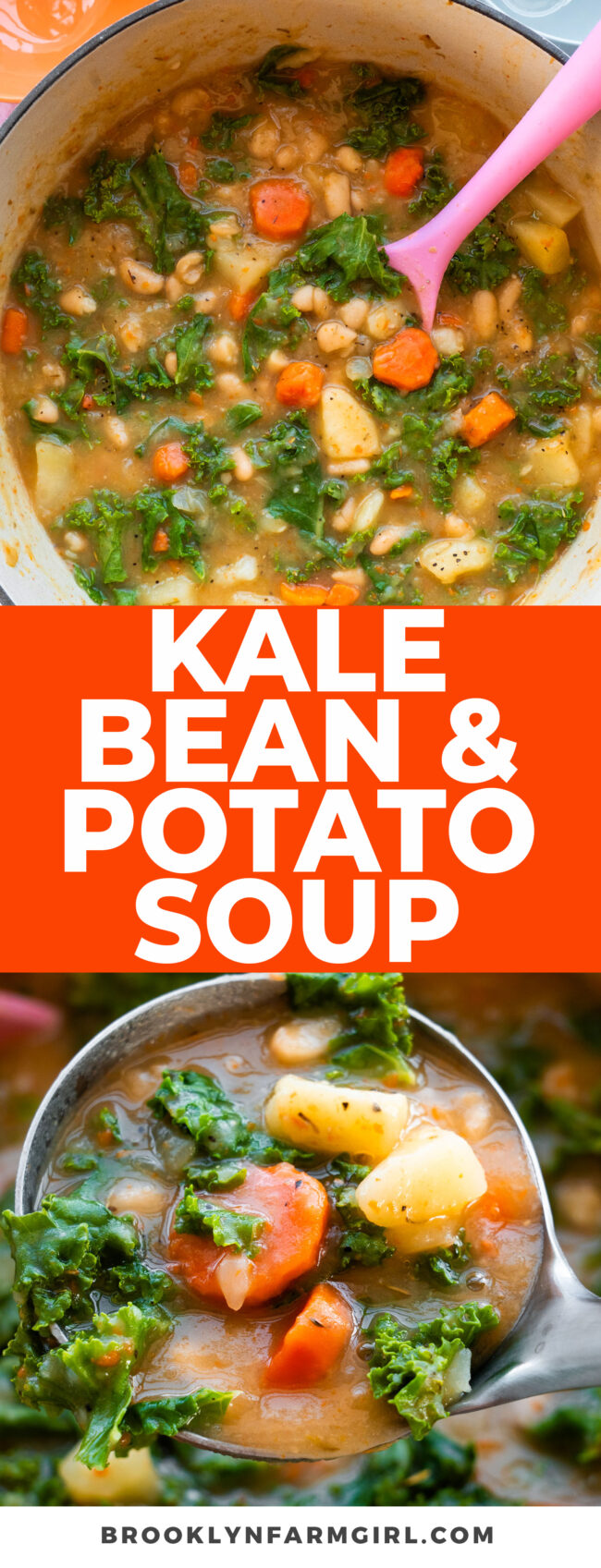 Kale Bean and Potato Soup (So Creamy!) Brooklyn Farm Girl