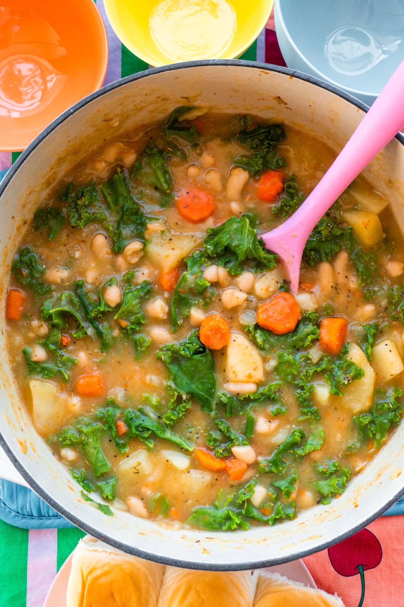 Kale Bean and Potato Soup (So Creamy!) Brooklyn Farm Girl