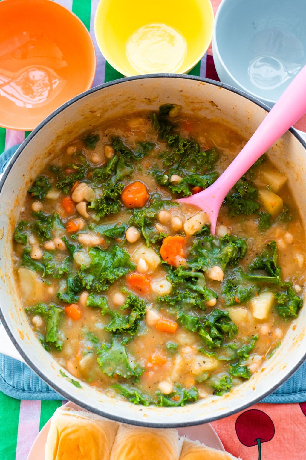 Kale Bean and Potato Soup (So Creamy!) Brooklyn Farm Girl